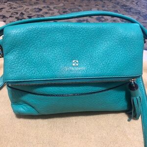 Kate Spade Turquoise Leather Crossbody Bag